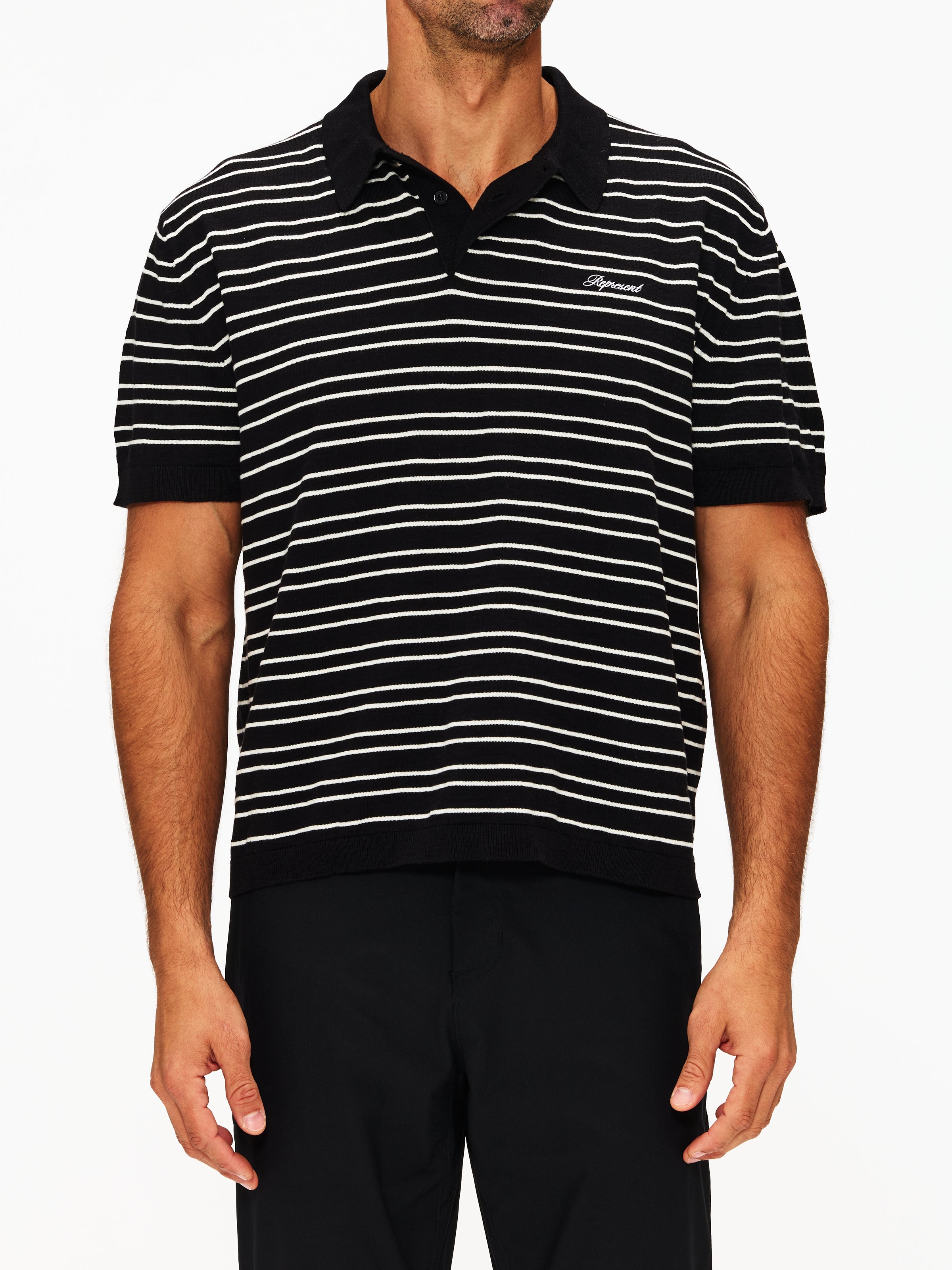 Represent California Striped Polo