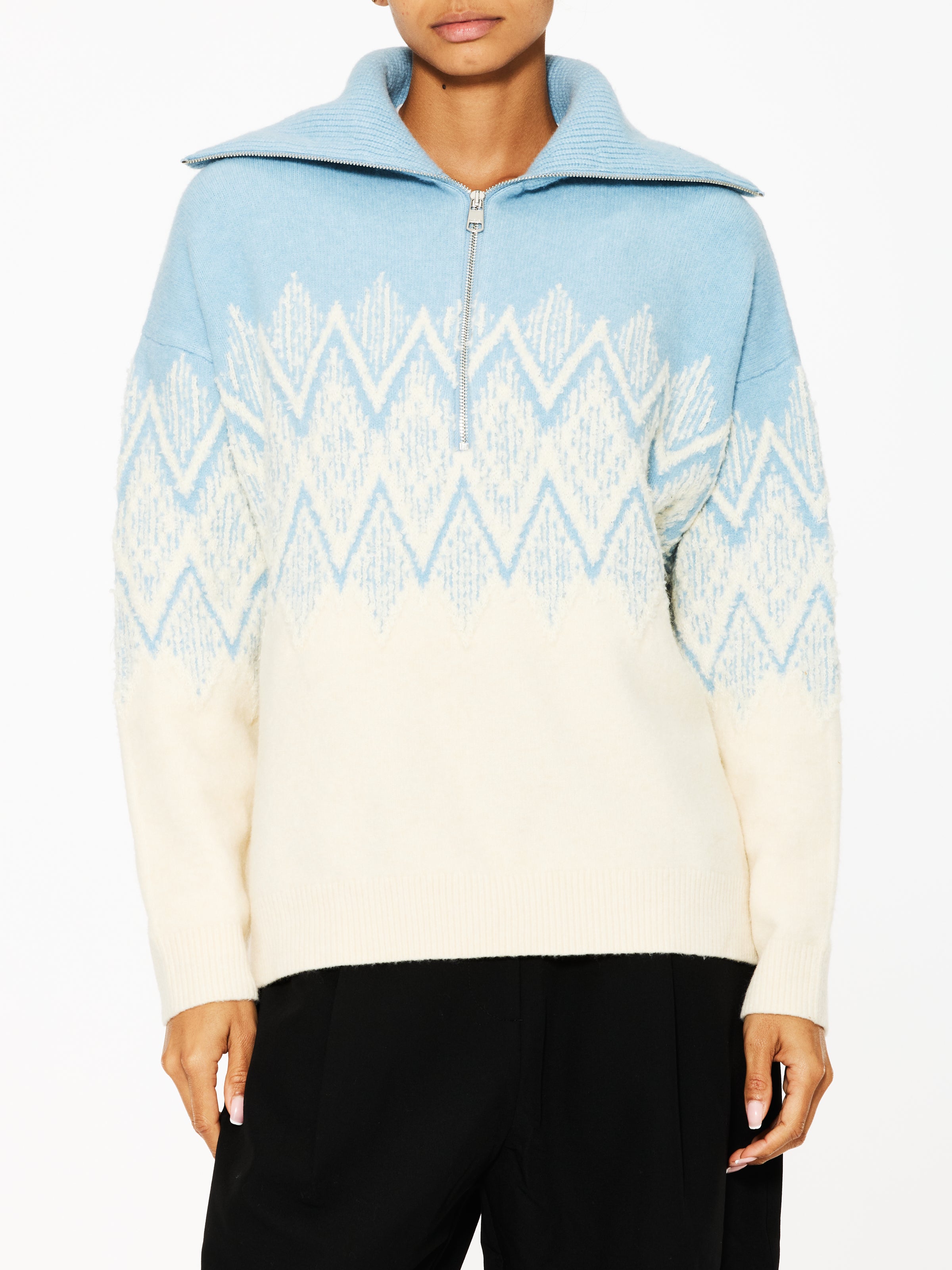 Varley Hedda Fairisle Half Zip