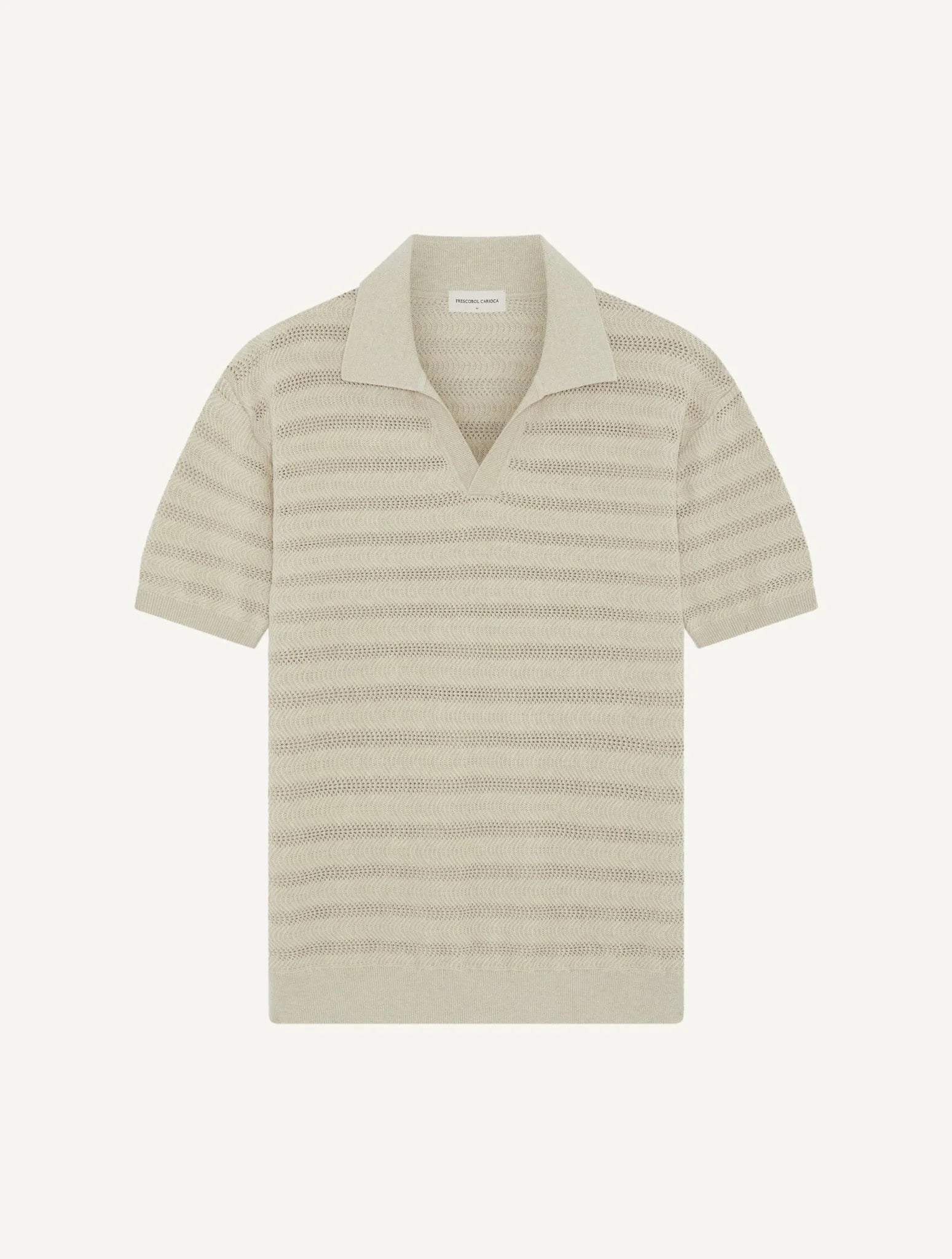 Frescobol Carioca Roberto Silk Shirt Short Sleeve Box Wave Print
