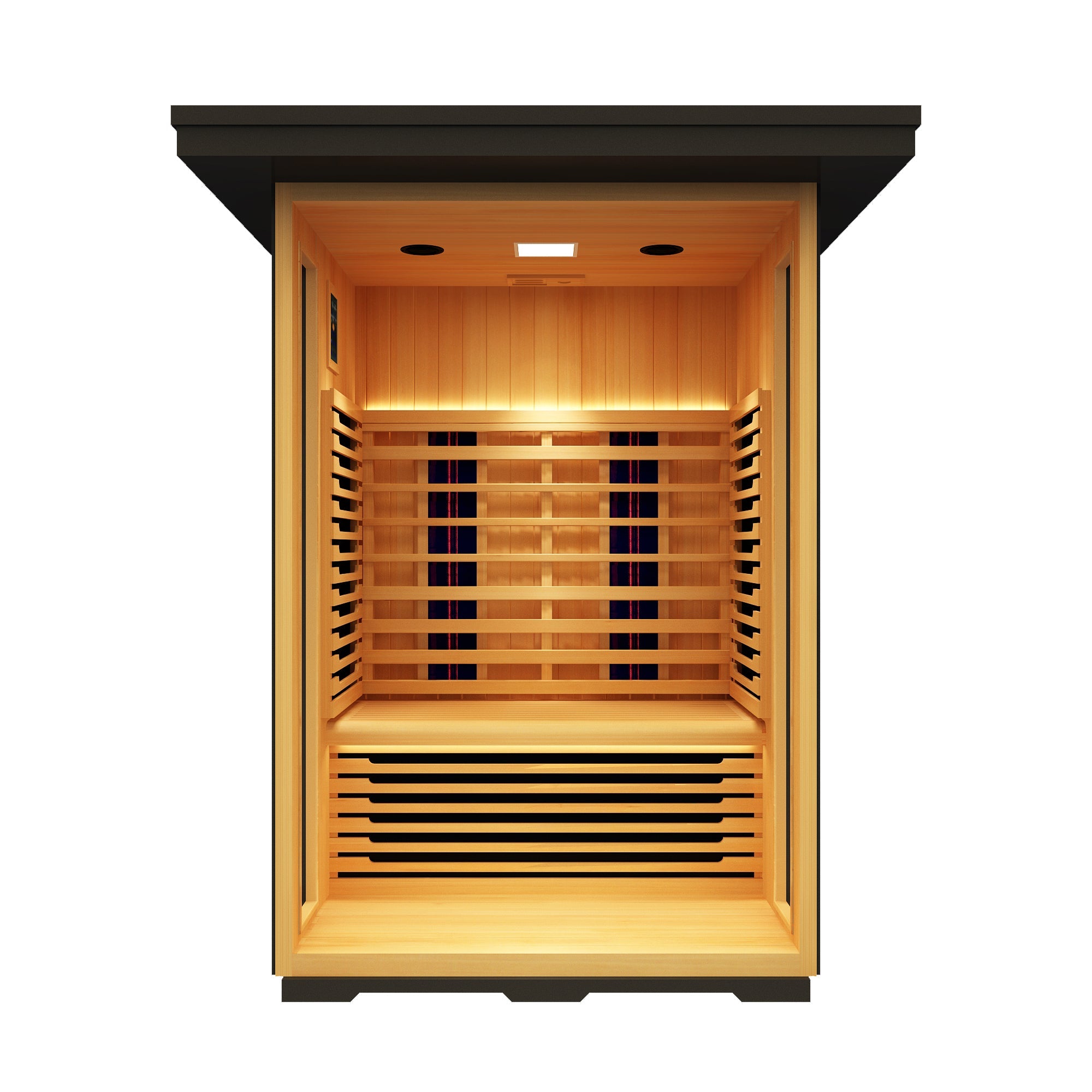 Patagonia 2-Person Outdoor Full Spectrum Infrared Sauna with Full-Body Medical-Grade Red Light Therapy and Smart WiFi App Control