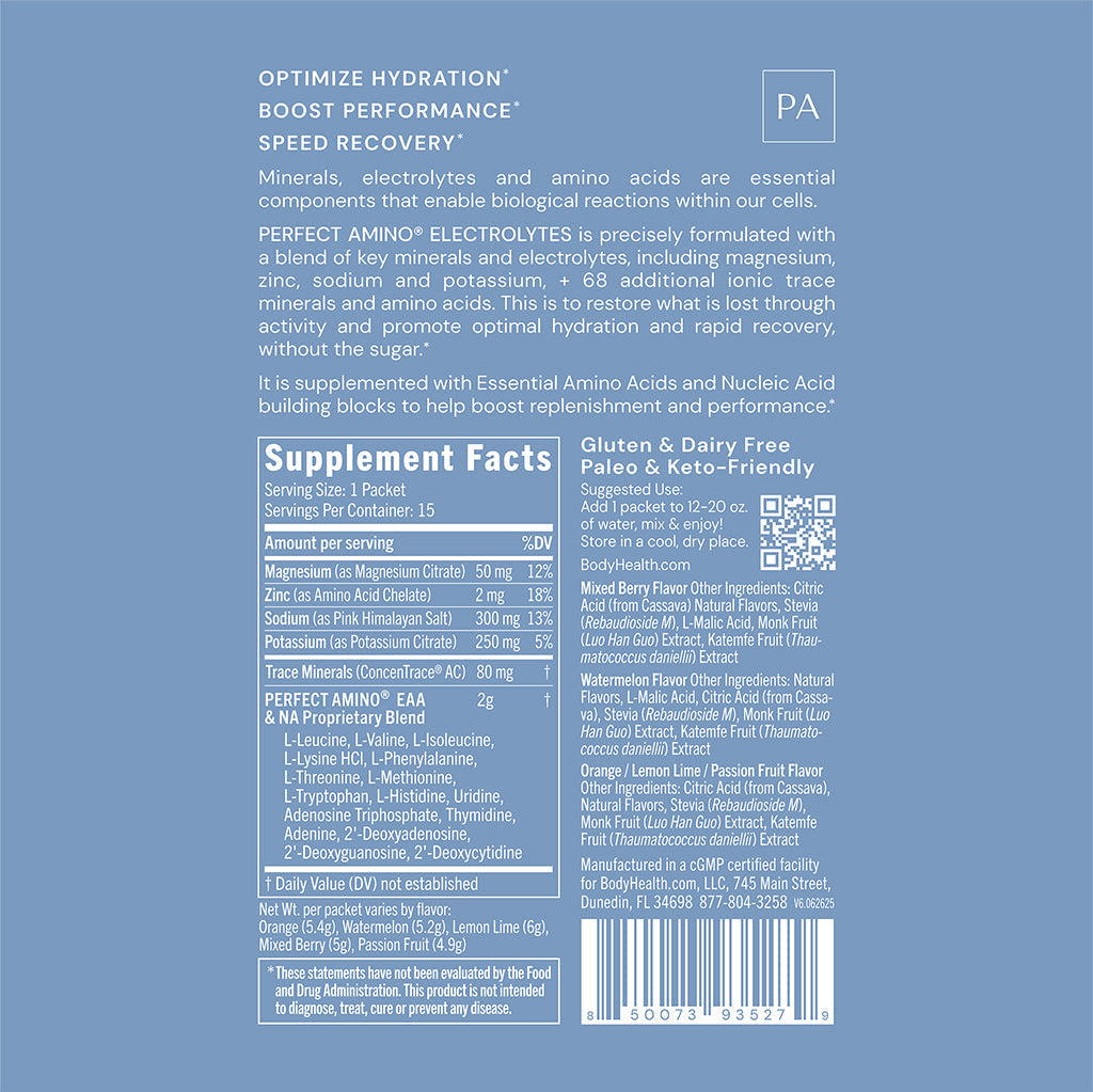 Perfect Amino Electrolytes