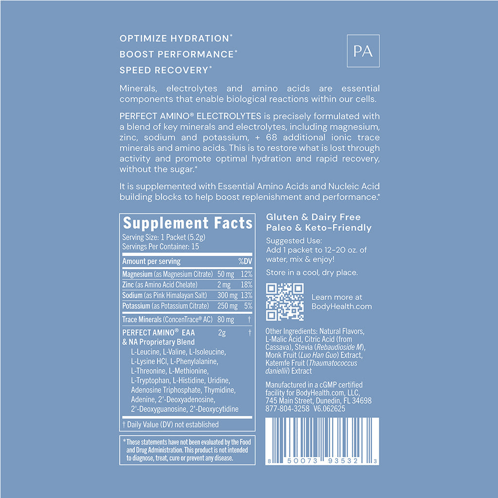 Perfect Amino Electrolytes