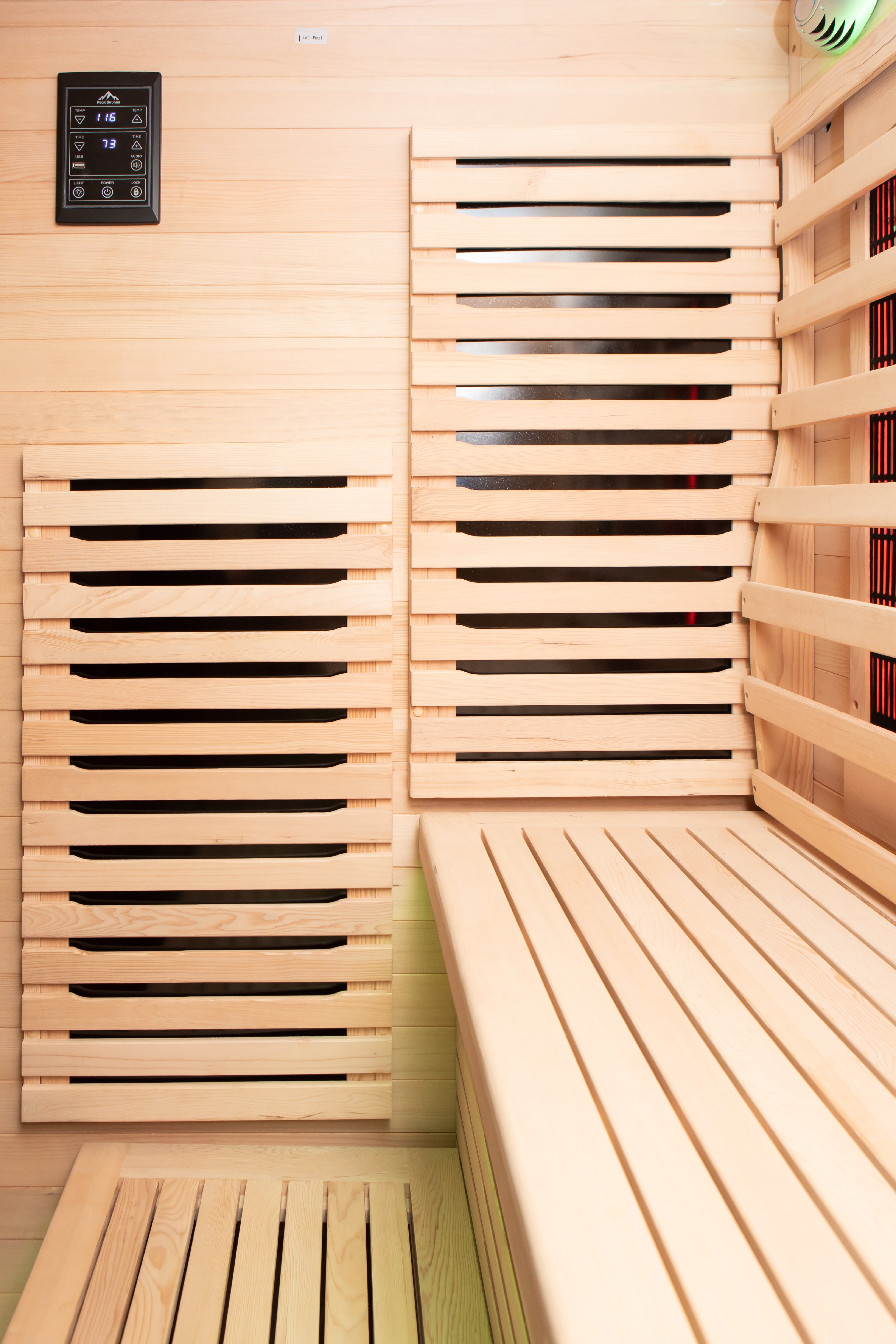 Kilimanjaro 5-Person Outdoor Full Spectrum Infrared Sauna with Full-Body Medical-Grade Red Light Therapy and Smart WiFi App Control