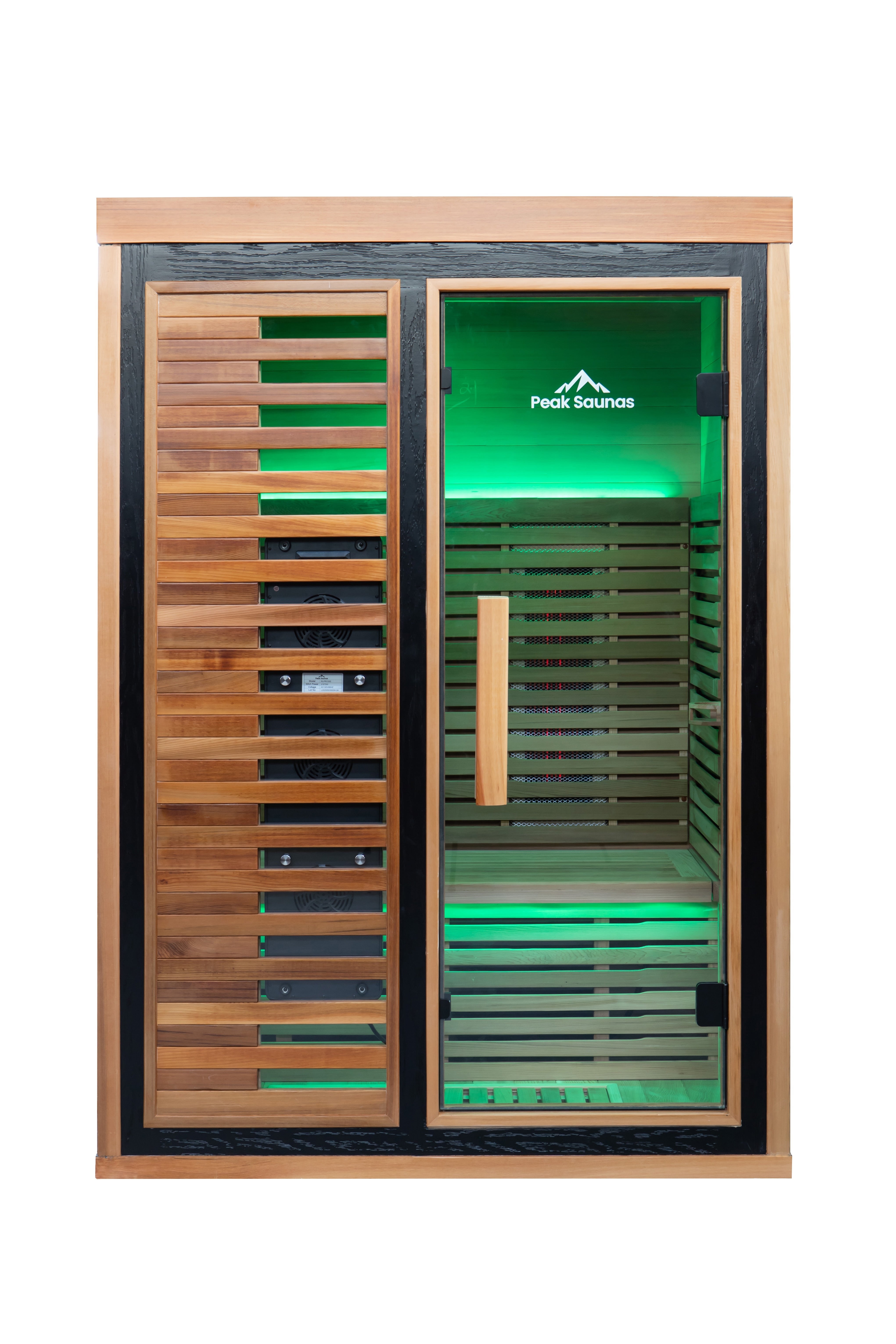 Fuji 2-Person Full Spectrum Infrared Sauna with Full-Body Medical-Grade Red Light Therapy & Smart WiFi App Control