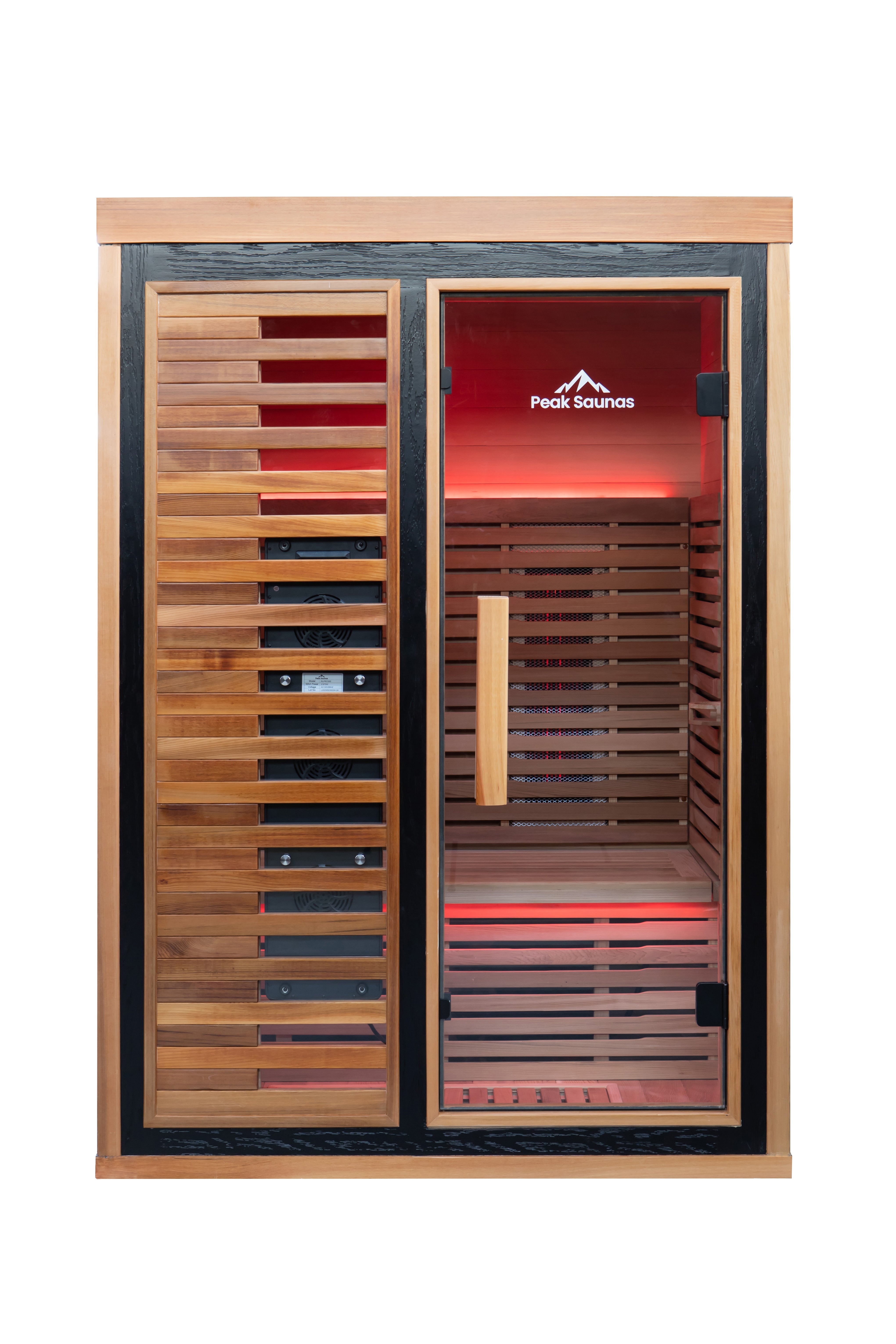 Fuji 2-Person Full Spectrum Infrared Sauna with Full-Body Medical-Grade Red Light Therapy & Smart WiFi App Control