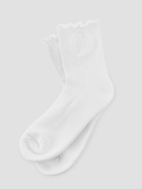 Equinox Half Crew Ruffle Sock (Non-Grip)