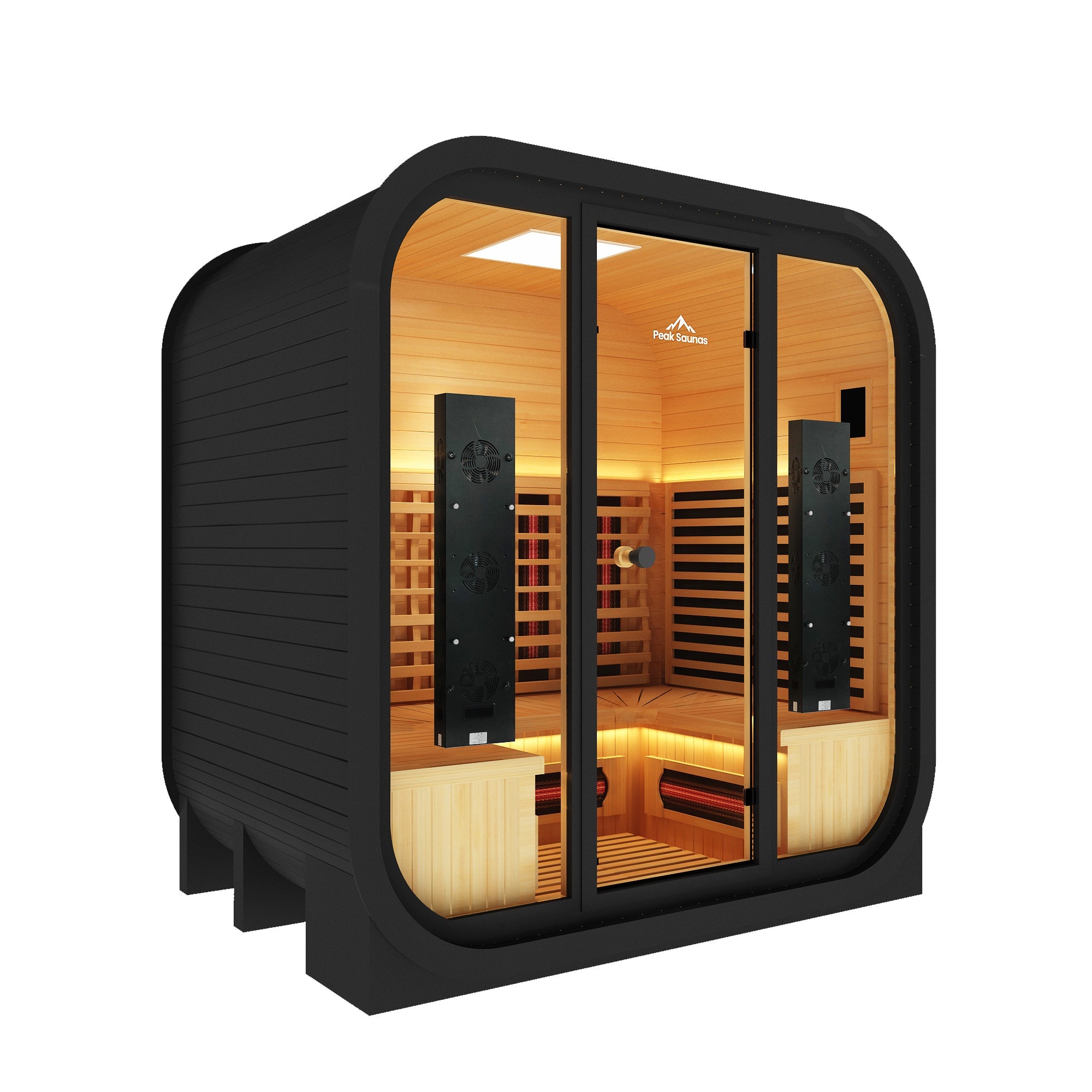 El Capitan 4-Person Outdoor Full Spectrum Infrared Sauna with Full-Body Medical-Grade Red Light Therapy and Smart WiFi App Control