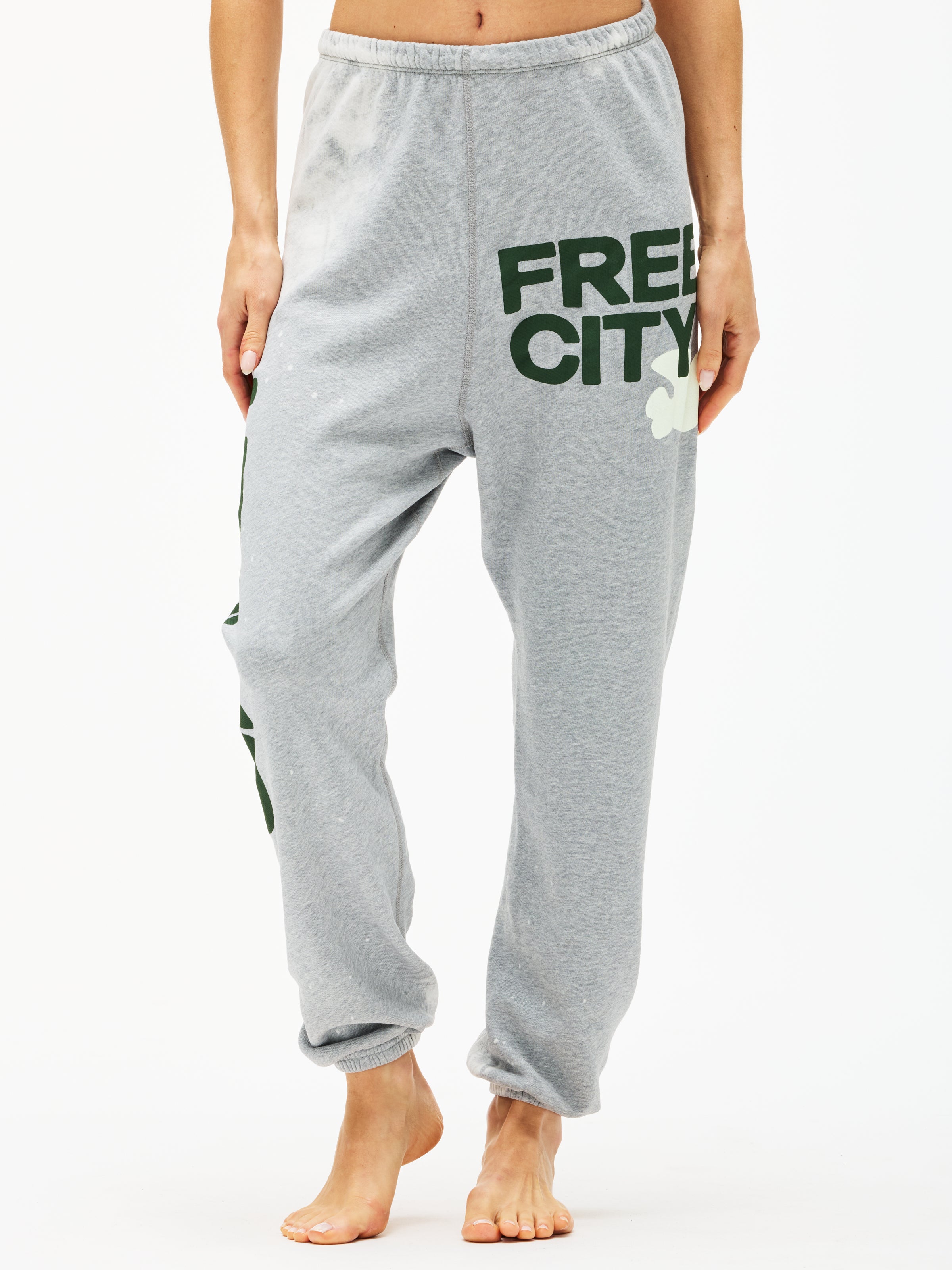 Freecity Letsgo Heatheryumm Bleachout Sweatpant