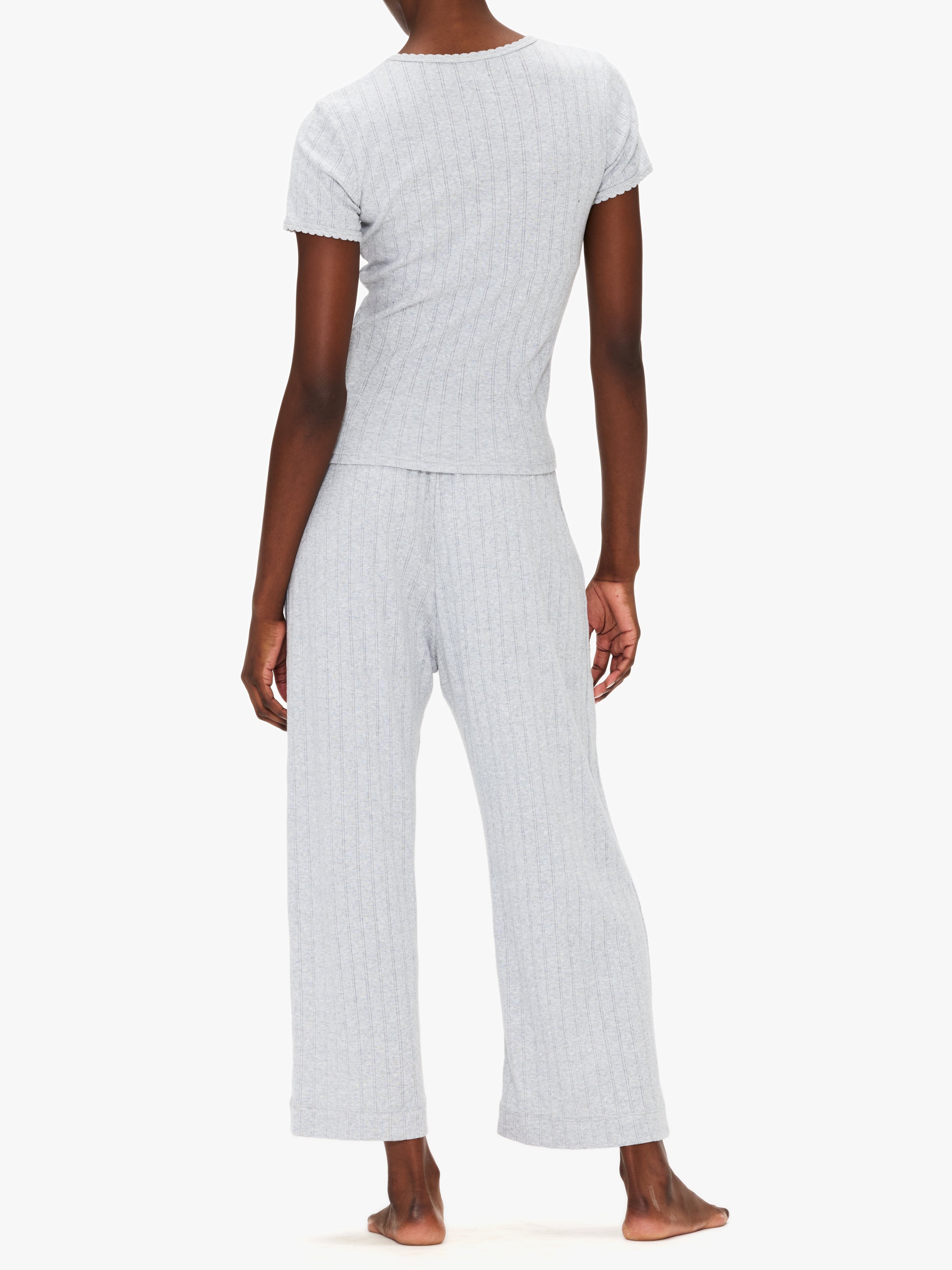 Leset Pointelle Slim Fit Tee