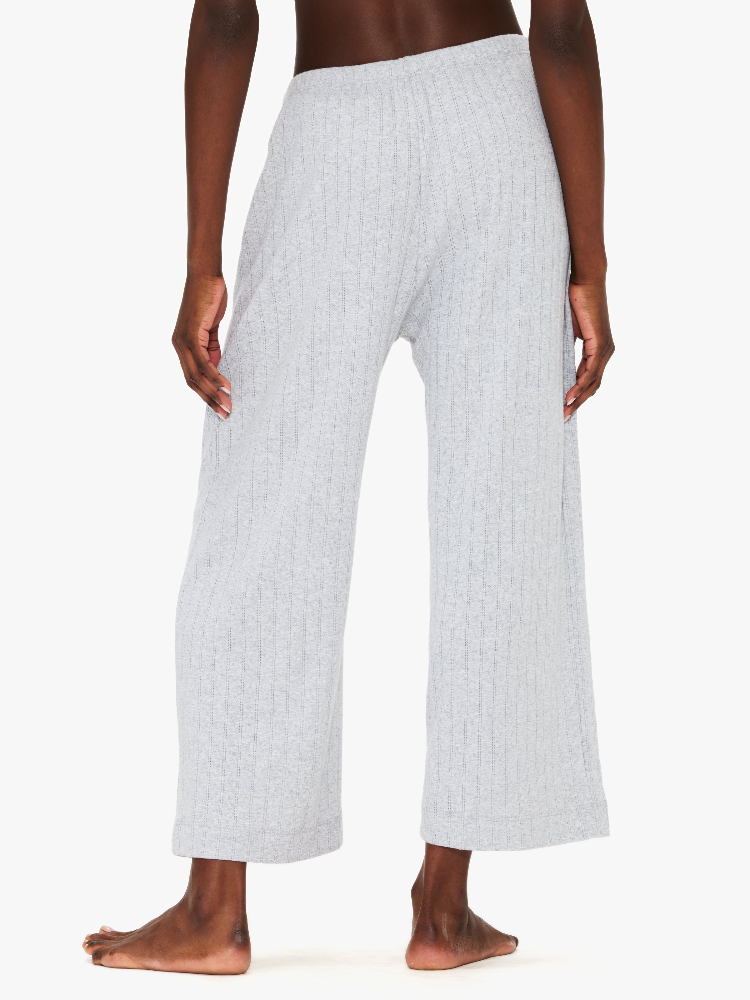 Leset Pointelle Crop Wide Leg Pant