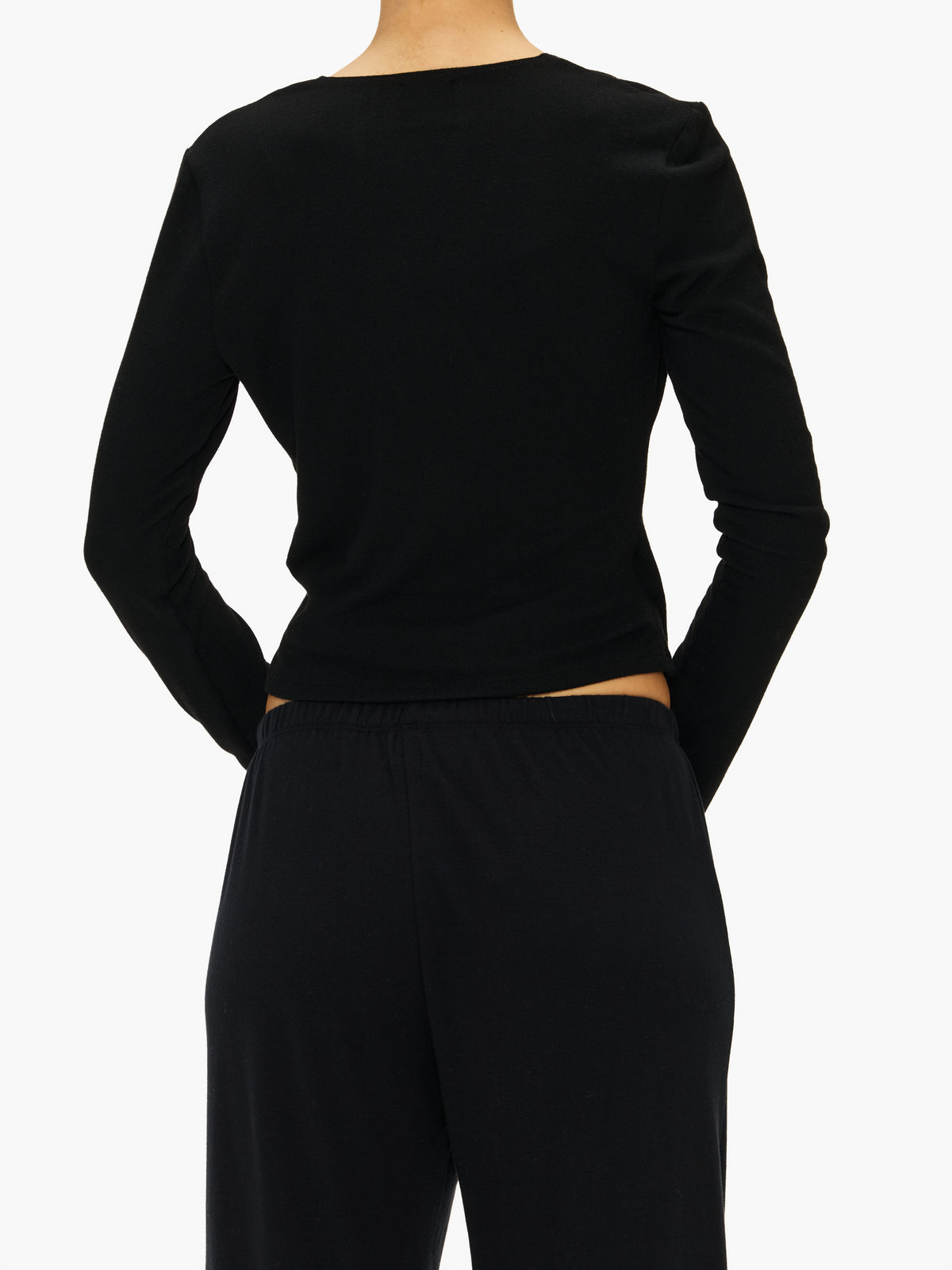 Leset Lauren Crop Wrap Top
