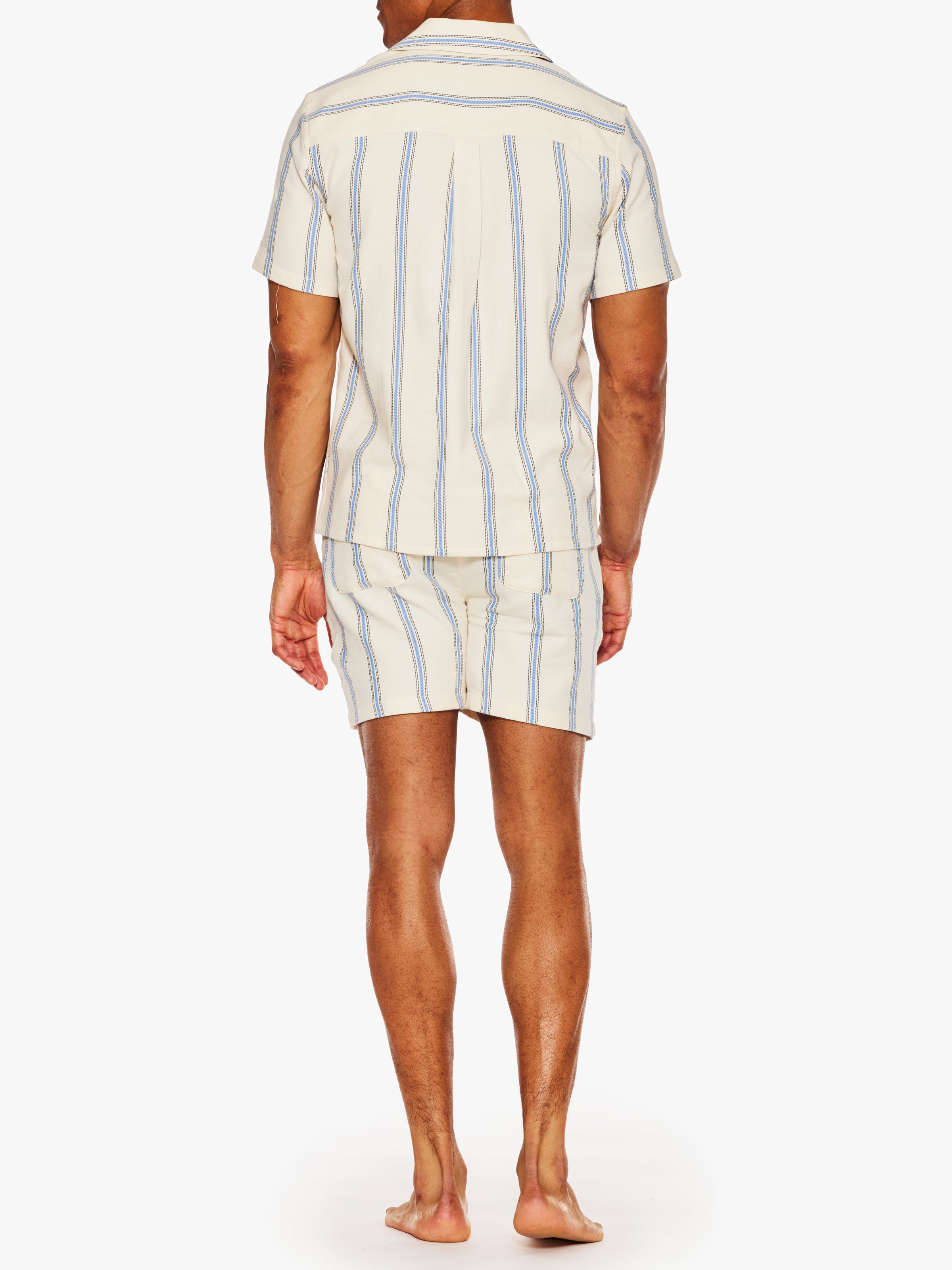 Les Deux Stripe Jacquard Shorts
