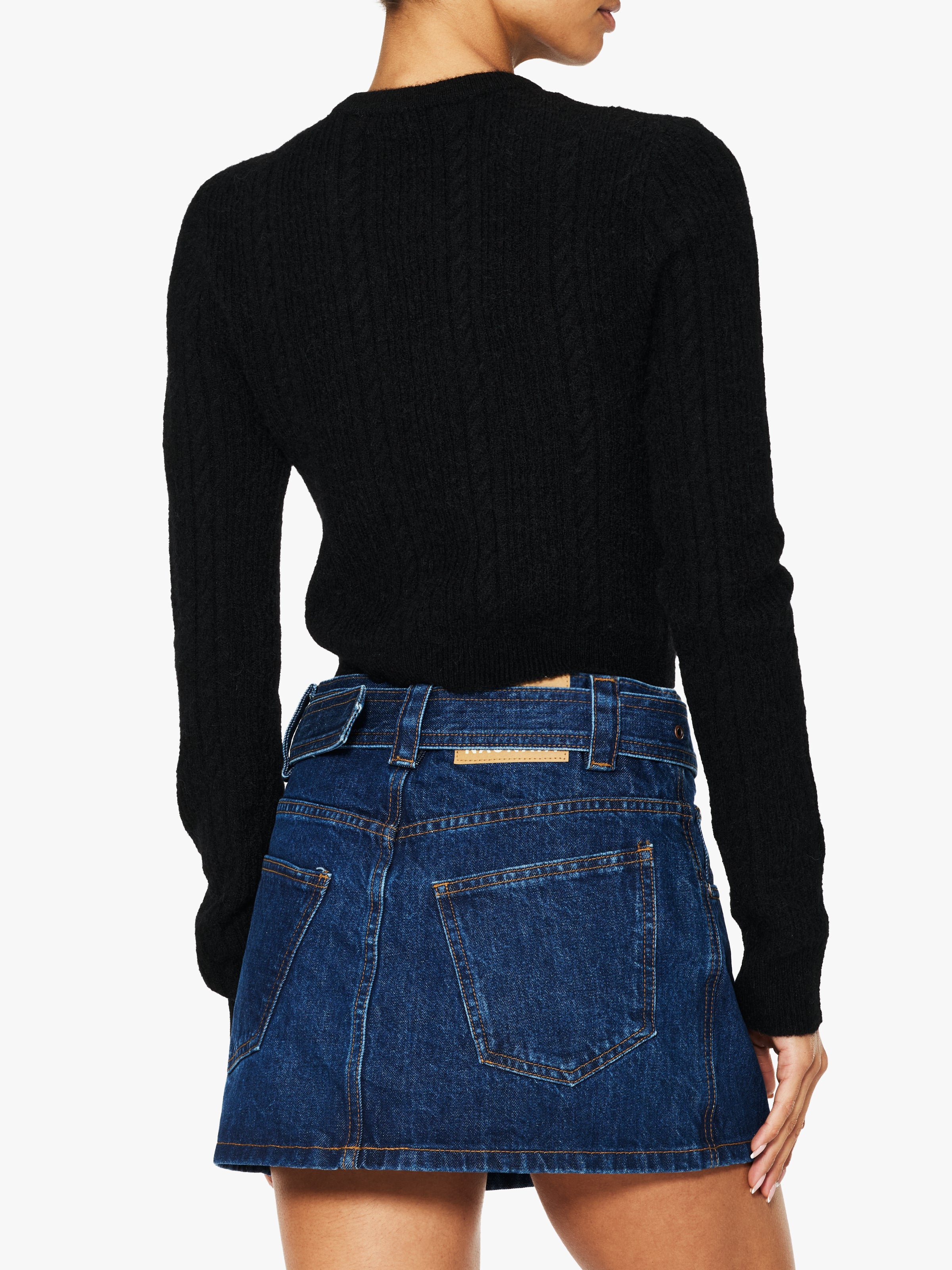 Nagnata Cable Knit Wool Cardigan