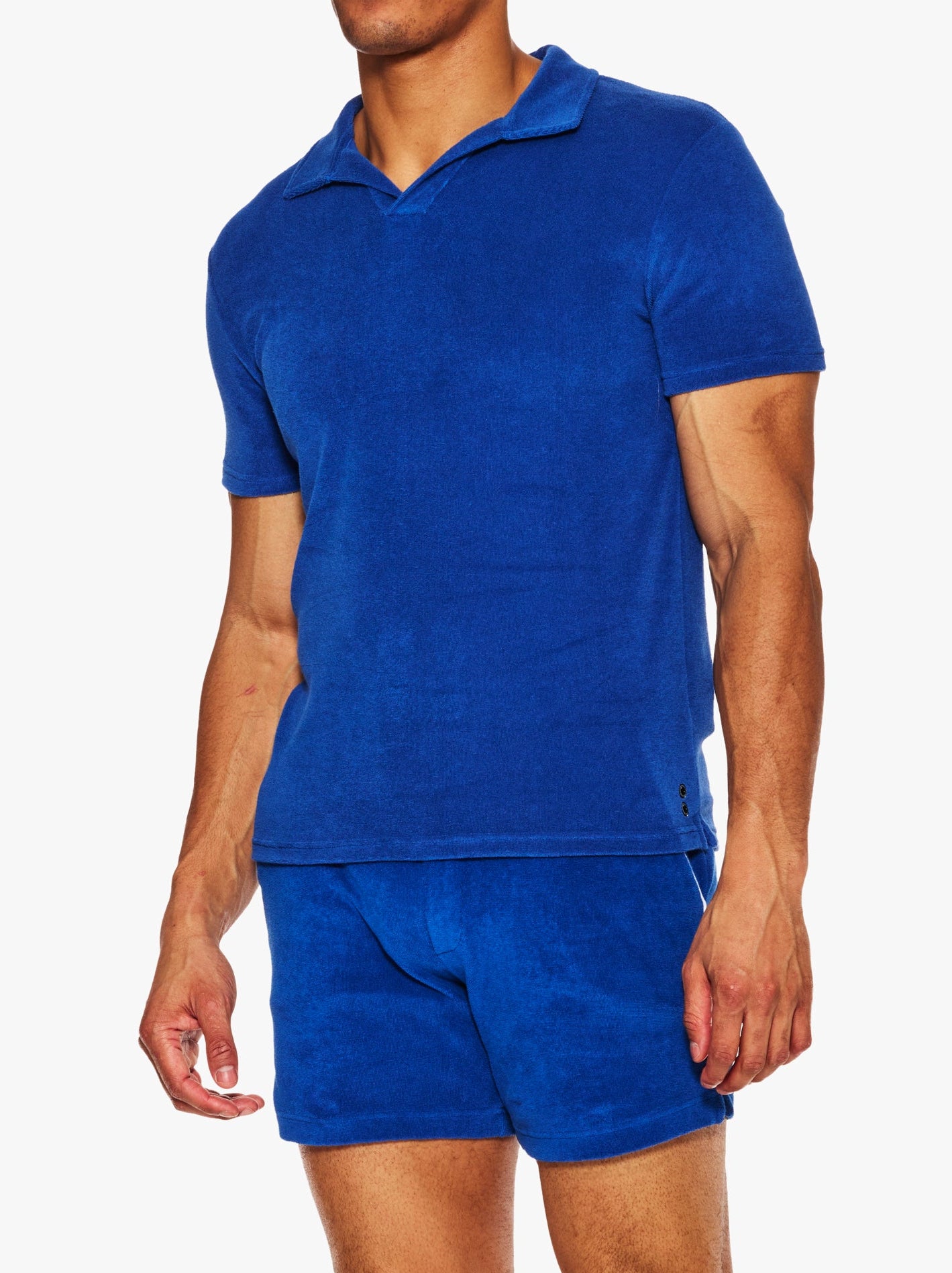 Ron Dorff Cotton Terry V Neck Polo