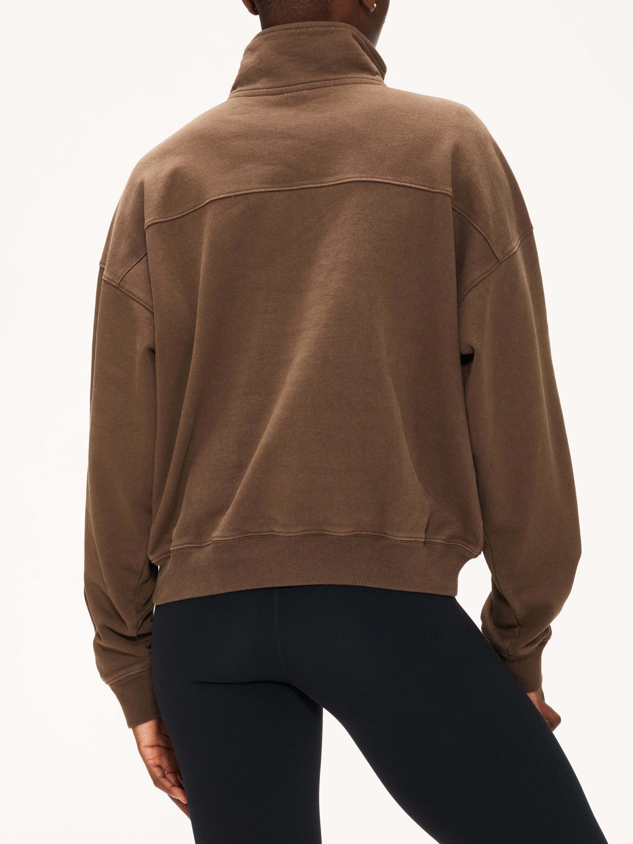 Sporty & Rich NY Crest Embroidered Quarter Zip