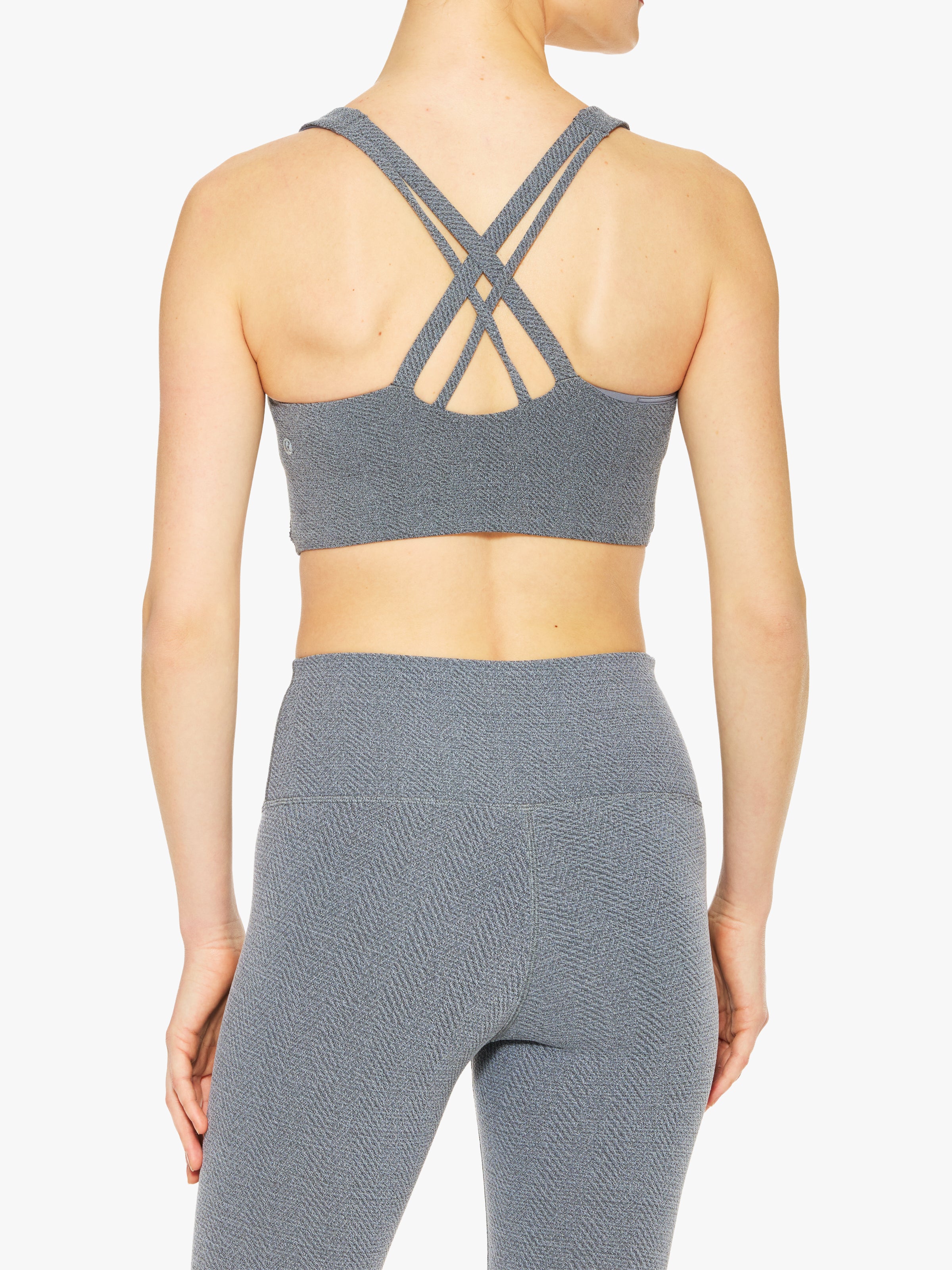Lululemon Energy Long Line Bra Evolve Herringbone