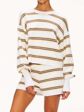 Lune Olly Cropped Striped Sweater