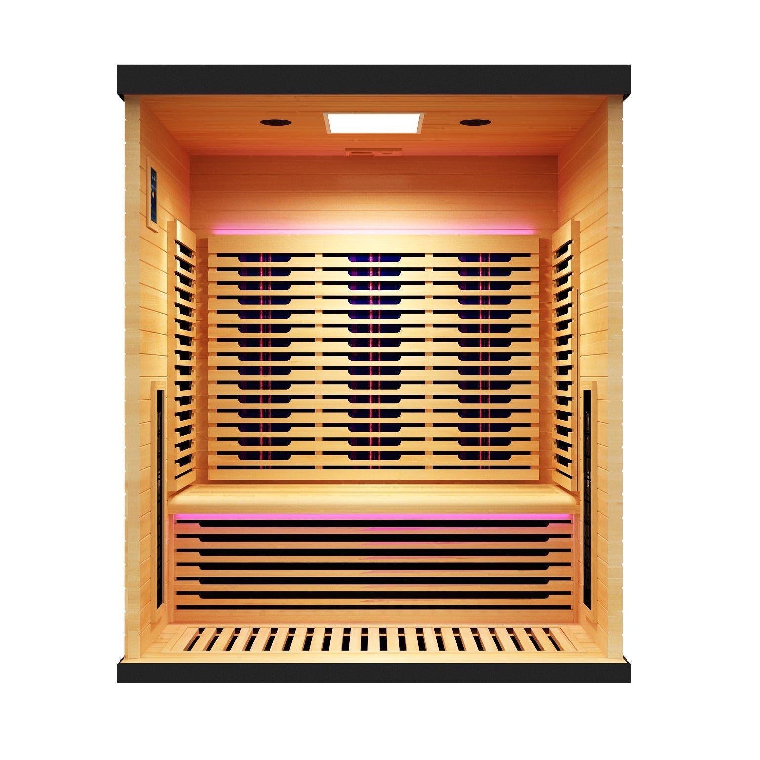 Denali 3-Person Full Spectrum Infrared Sauna with Full-Body Medical-Grade Red Light Therapy & Smart WiFi App Control