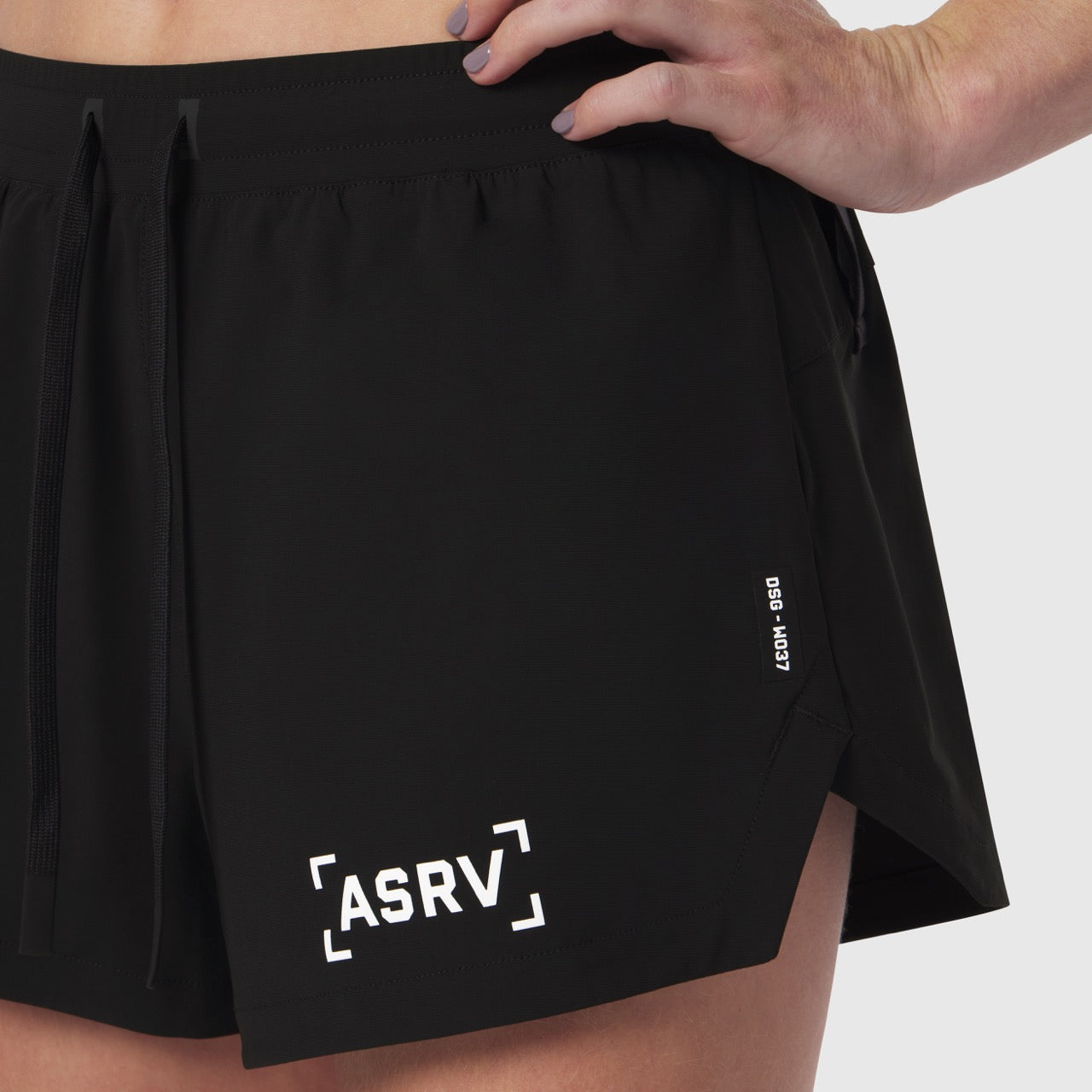 W037. Tetra-Lite® Linerless Short - Black "Bracket"