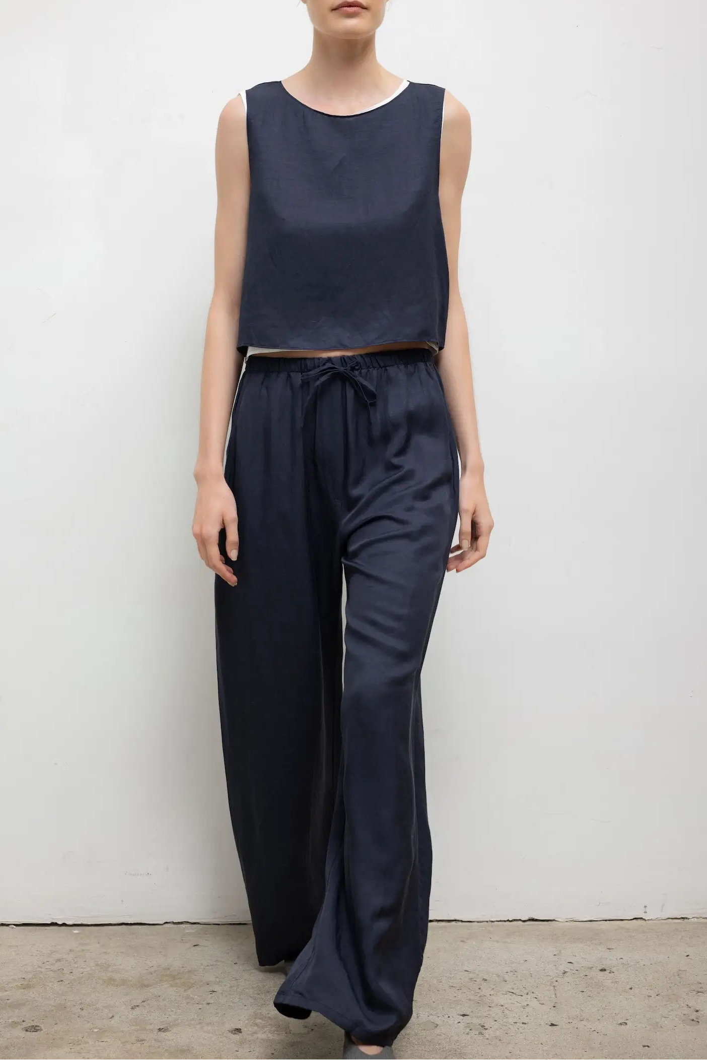 Leset Daniel Crop Sleeveless Crew
