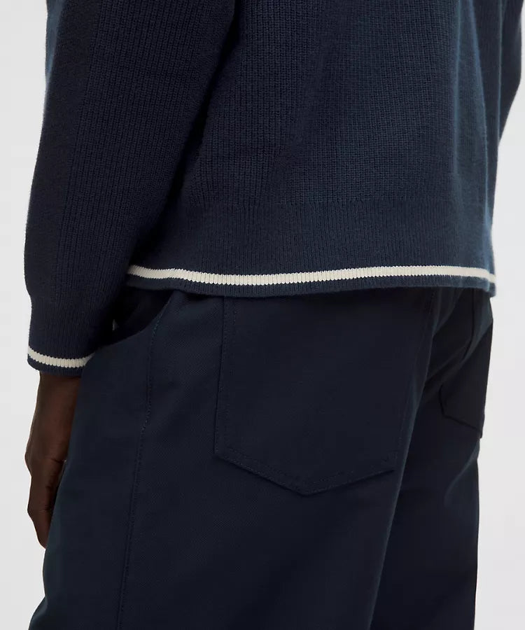 Lululemon Cotton-Blend Knit Full-Zip Sweater