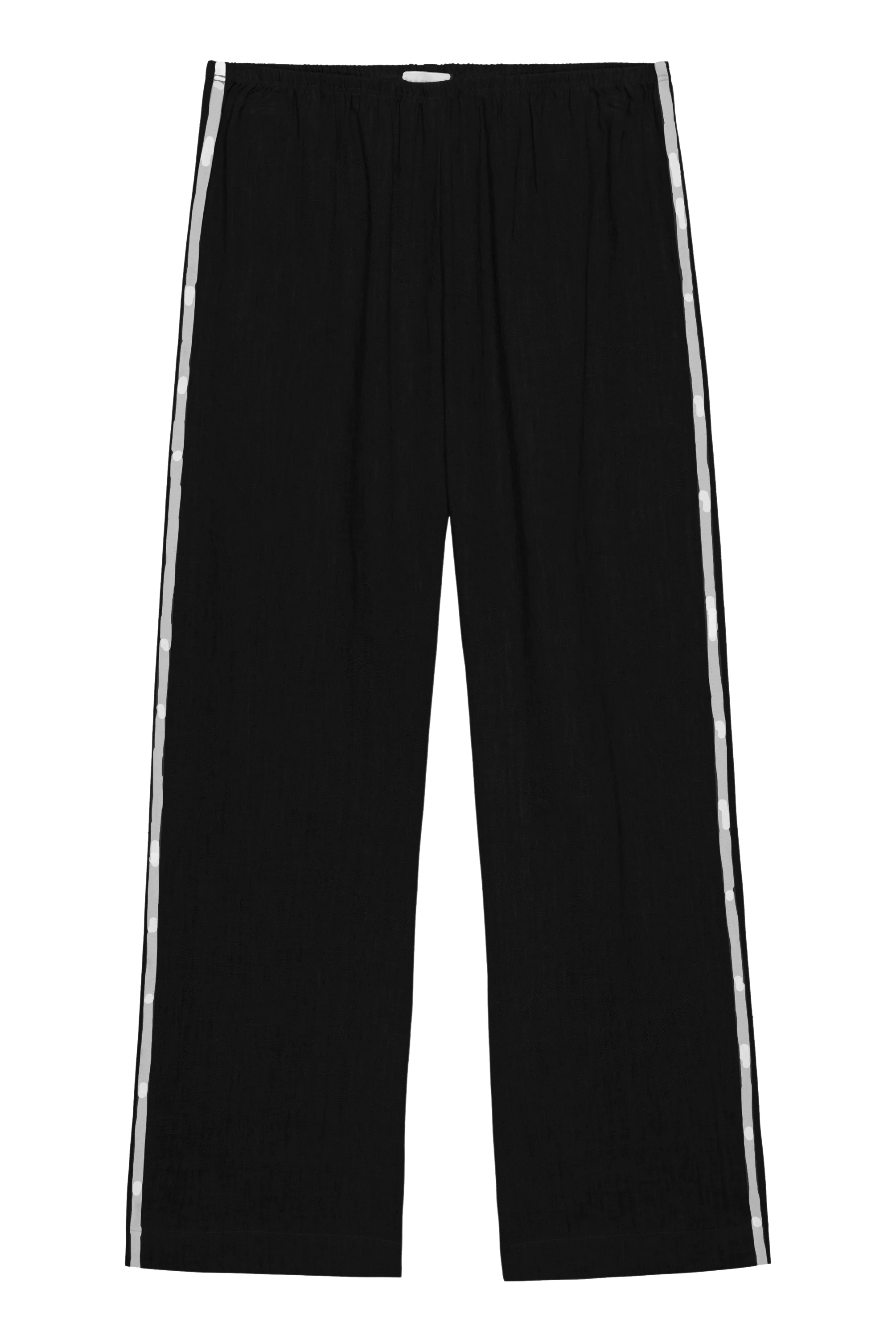 Donni The Linen Crop Racer Stripe Pant