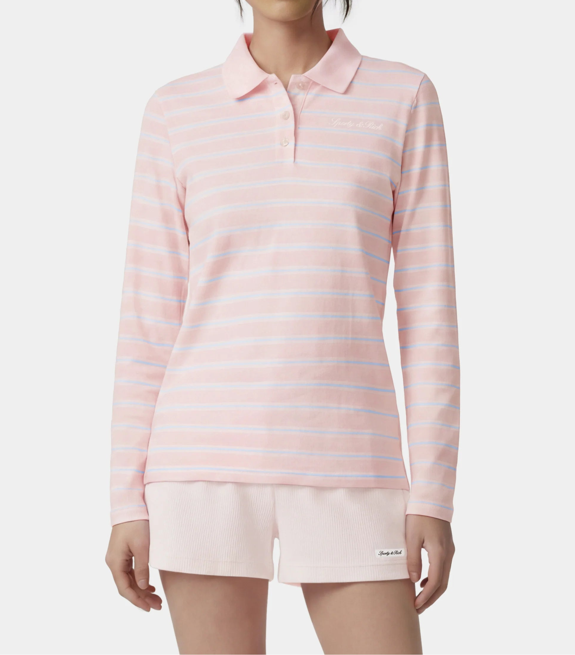 Sporty & Rich Signature Logo Easy Polo