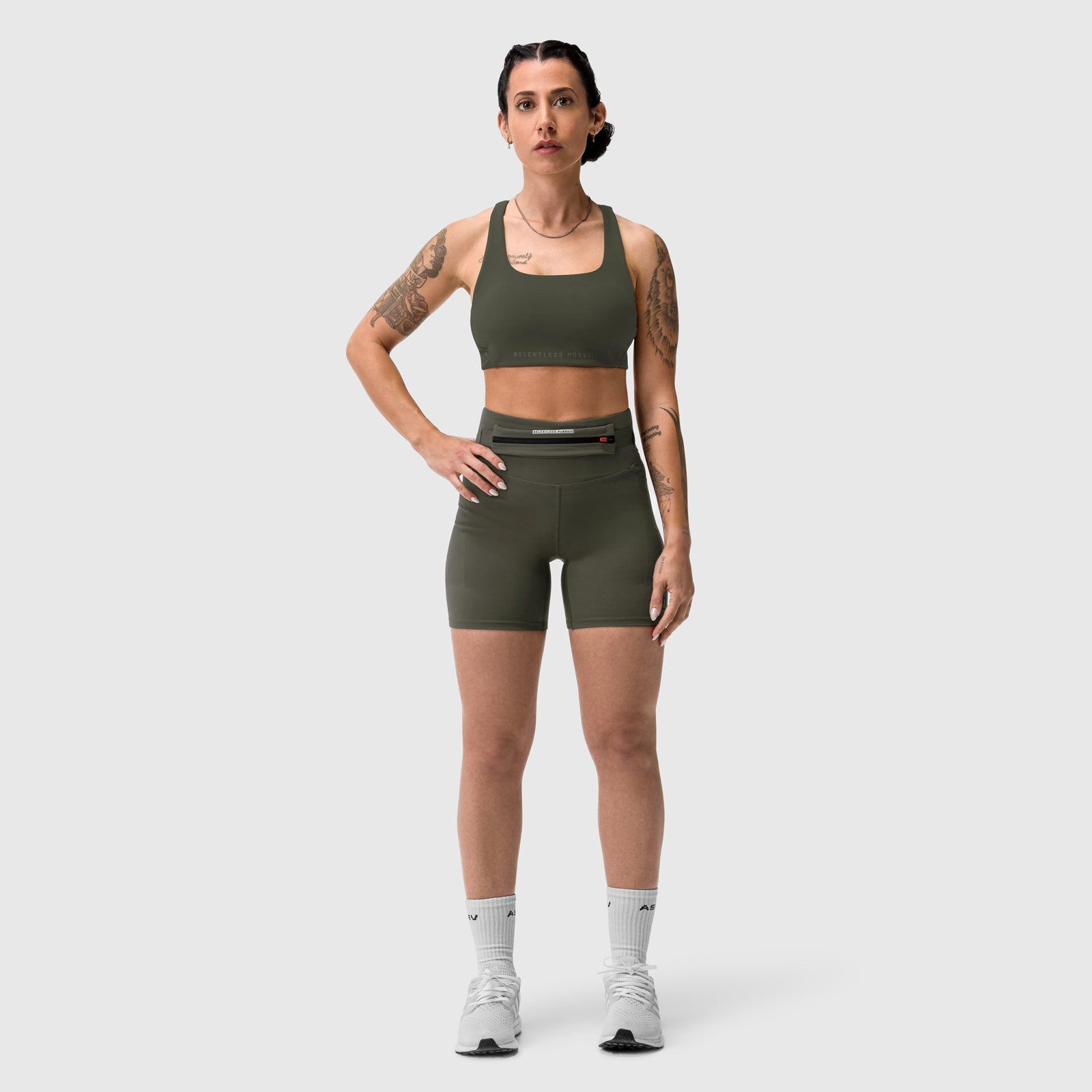 W029. LYCRA® 3-in-1 Biker Short - Olive