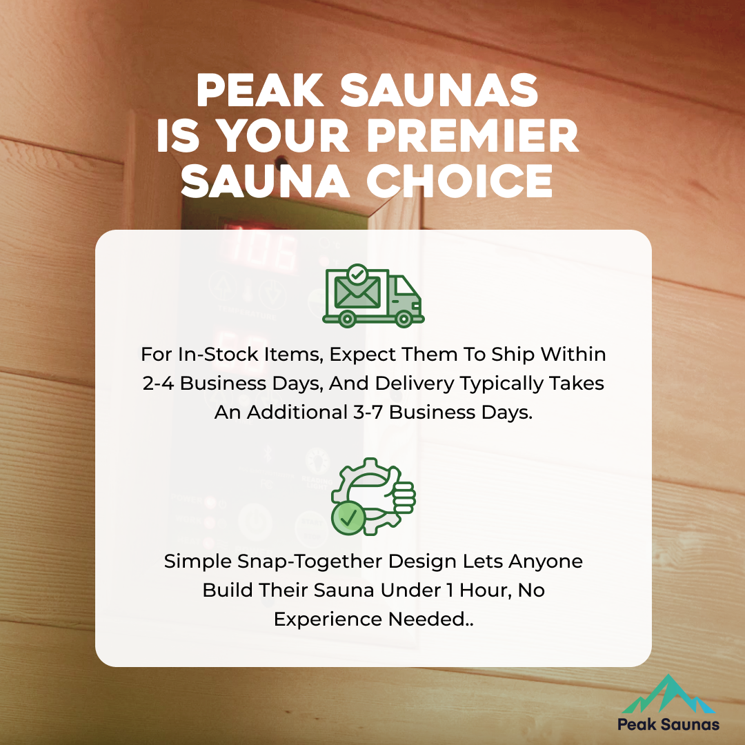 Everest 2-Person Full Spectrum Infrared Sauna with Full-Body Medical-Grade Red Light Therapy & Smart WiFi App Control