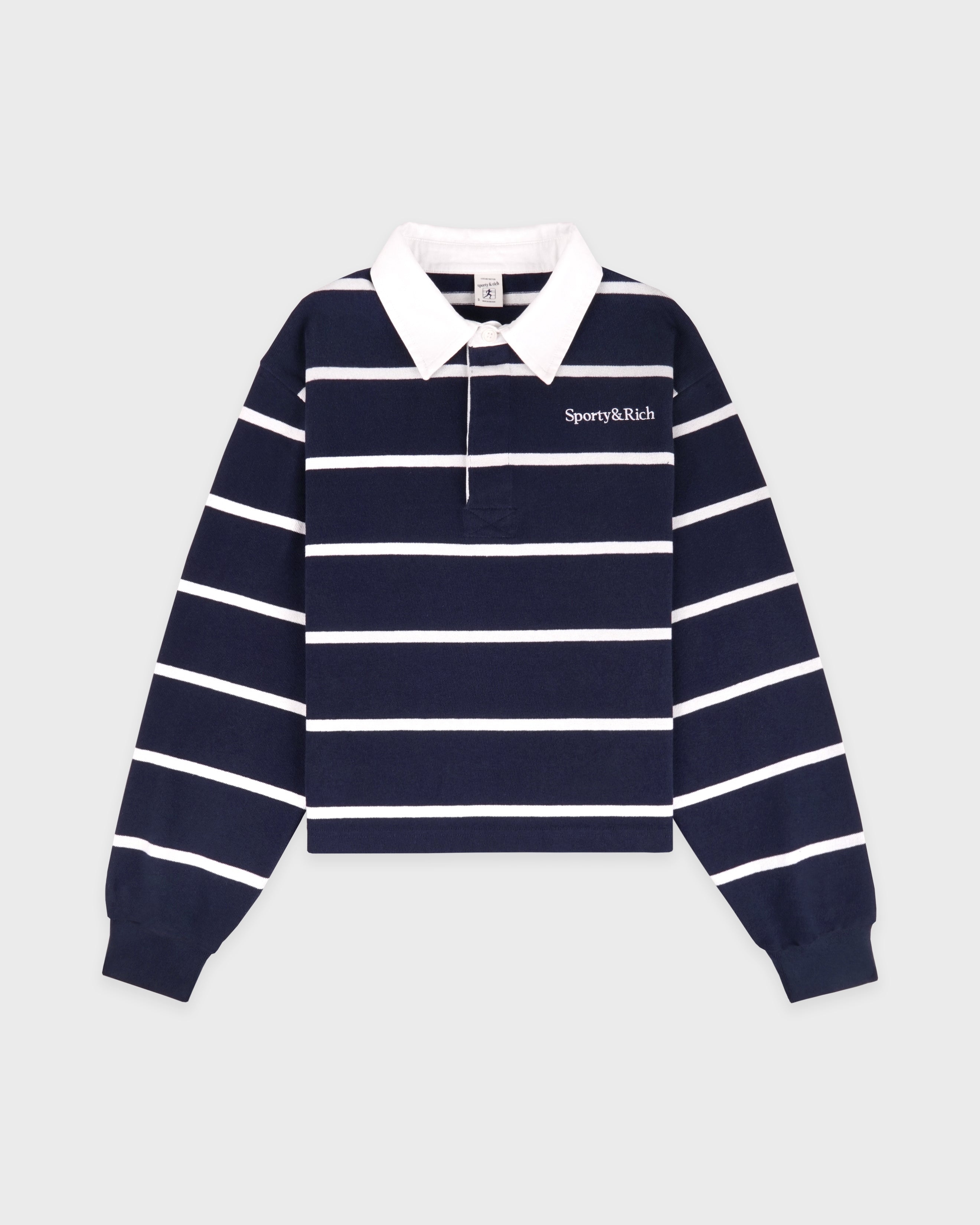 Sporty & Rich Serif Logo Rugby Polo