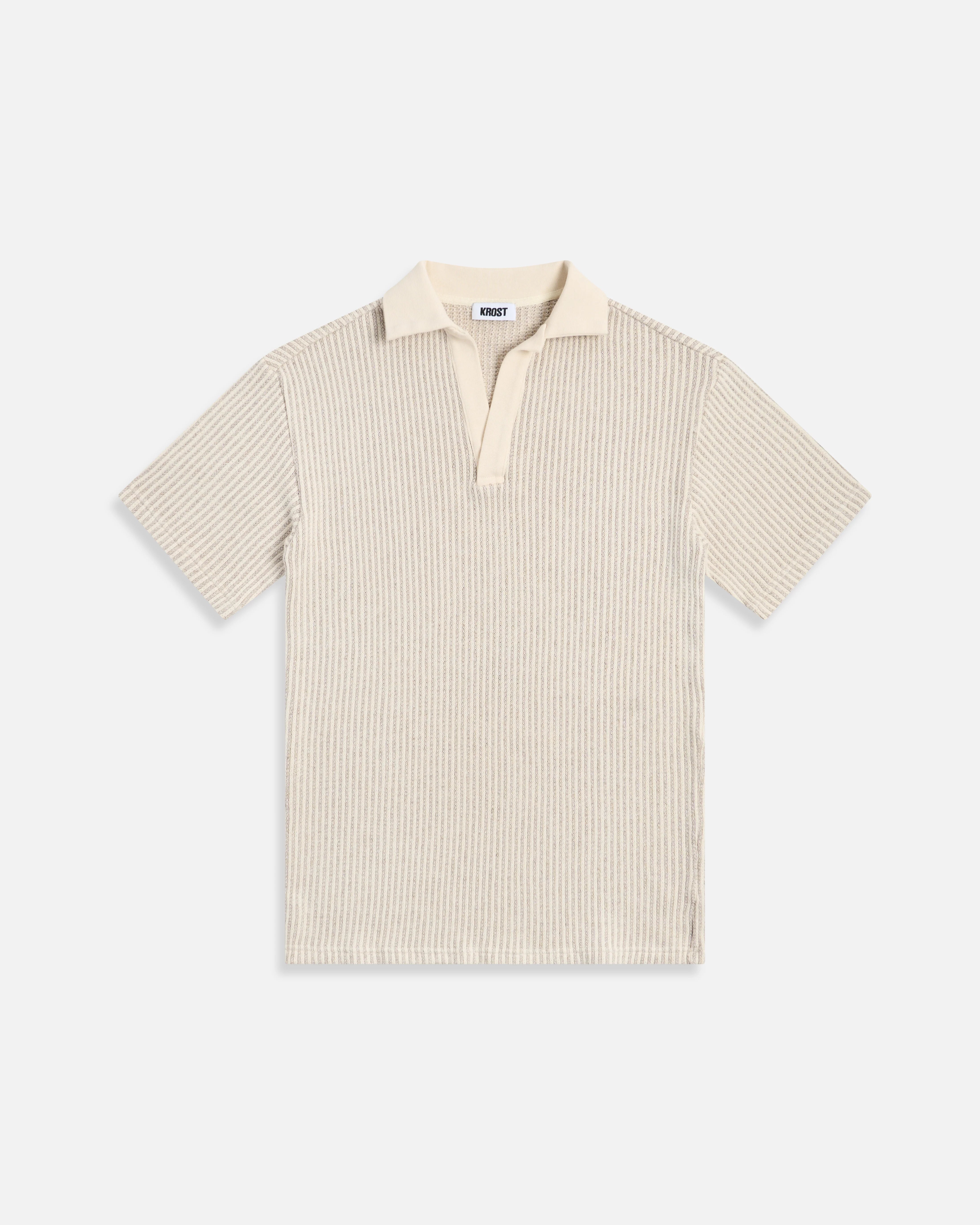 KROST Striped Short Sleeve Polo