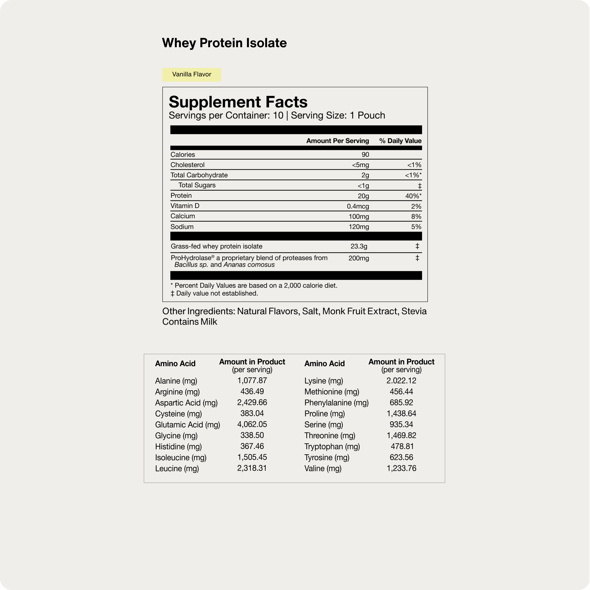 Whey Protein Isolate 10-Travel Packs