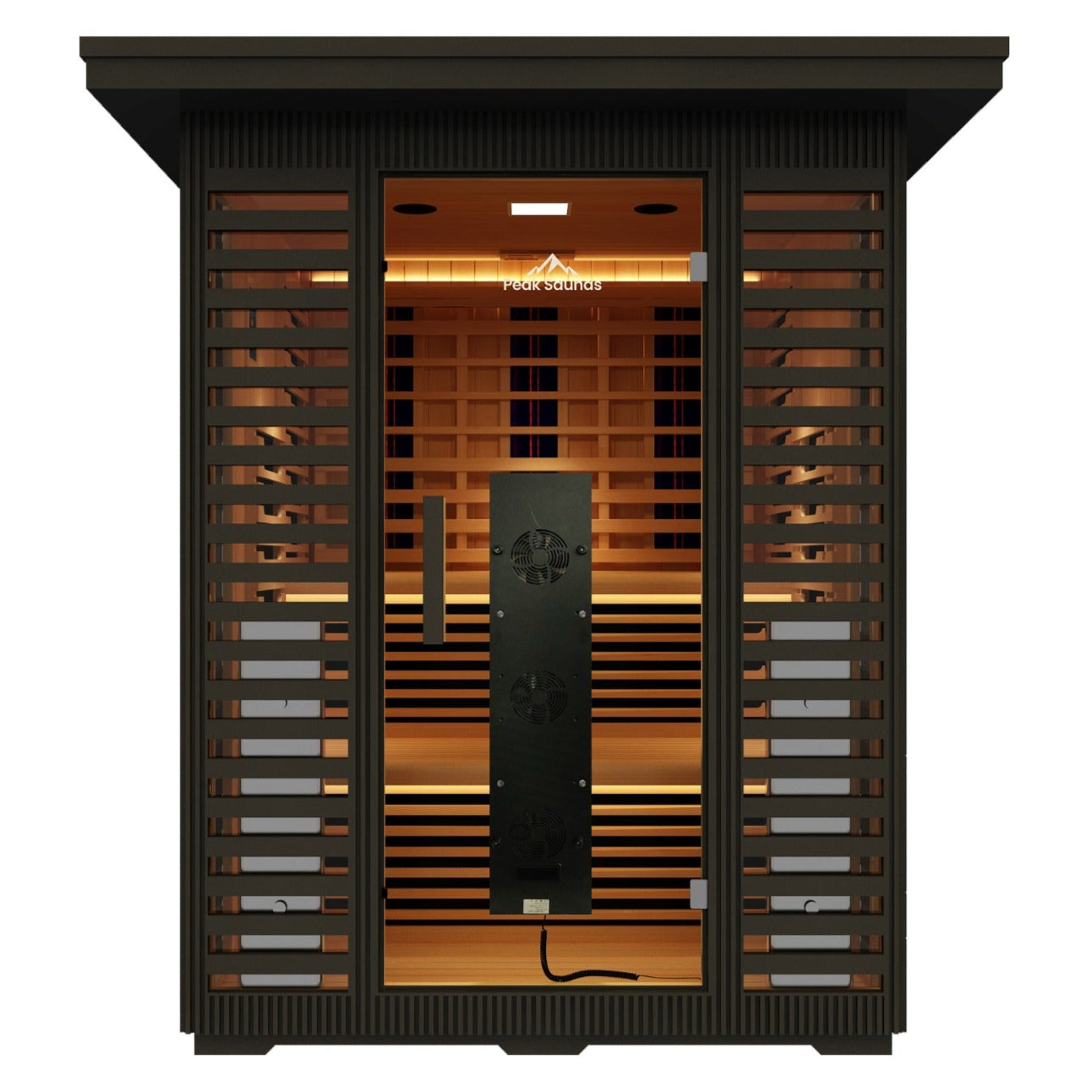Kilimanjaro 5-Person Outdoor Full Spectrum Infrared Sauna with Full-Body Medical-Grade Red Light Therapy and Smart WiFi App Control
